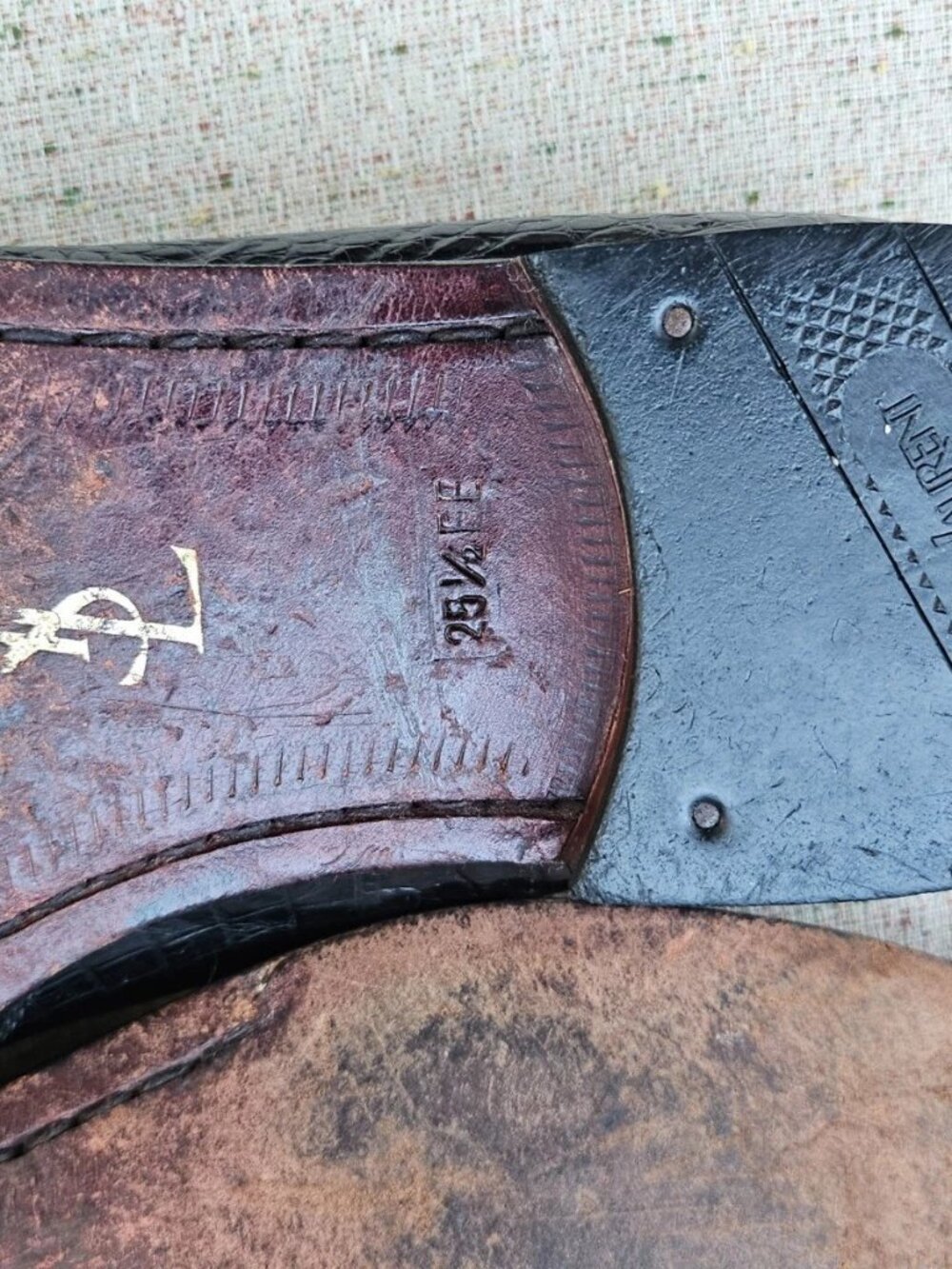 Vintage YSL Paris Men Shoes Black Leather Upper Slip On Shoes Size 25.5 7.5US - Picture 9 of 12